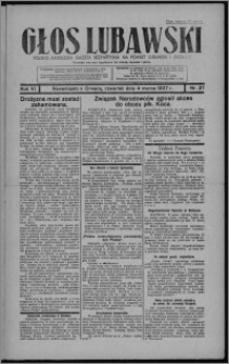 Głos Lubawski : polsko-katolicka gazeta bezpartyjna na powiat lubawski i okolice 1937.03.04, R. 6 [i.e. 4], nr 27