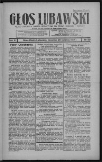 Głos Lubawski : polsko-katolicka gazeta bezpartyjna na powiat lubawski i okolice 1937.04.29, R. 6 [i.e. 4], nr 50