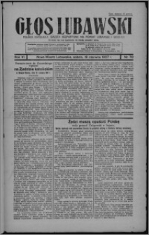 Głos Lubawski : polsko-katolicka gazeta bezpartyjna na powiat lubawski i okolice 1937.06.19, R. 6 [i.e. 4], nr 70