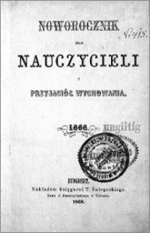 Noworocznik dla Nauczycieli i Przyjaciół Wychowania