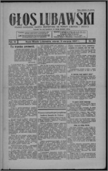 Głos Lubawski : polsko-katolicka gazeta bezpartyjna na powiat lubawski i okolice 1937.08.03, R. 4, nr 89