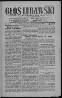 Głos Lubawski : polsko-katolicka gazeta bezpartyjna na powiat lubawski i okolice 1937.08.07, R. 4, nr 91