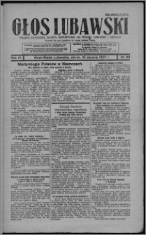 Głos Lubawski : polsko-katolicka gazeta bezpartyjna na powiat lubawski i okolice 1937.08.10, R. 4, nr 92