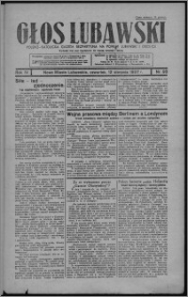 Głos Lubawski : polsko-katolicka gazeta bezpartyjna na powiat lubawski i okolice 1937.08.12, R. 4, nr 93