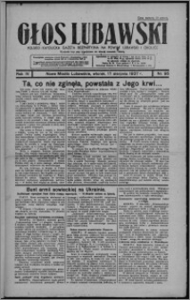 Głos Lubawski : polsko-katolicka gazeta bezpartyjna na powiat lubawski i okolice 1937.08.17, R. 4, nr 95