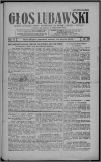 Głos Lubawski : polsko-katolicka gazeta bezpartyjna na powiat lubawski i okolice 1937.08.24, R. 4, nr 98