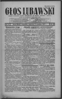 Głos Lubawski : polsko-katolicka gazeta bezpartyjna na powiat lubawski i okolice 1937.09.09, R. 4, nr 105