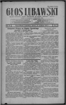 Głos Lubawski : polsko-katolicka gazeta bezpartyjna na powiat lubawski i okolice 1937.09.21, R. 4, nr 110