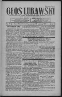Głos Lubawski : polsko-katolicka gazeta bezpartyjna na powiat lubawski i okolice 1937.09.30, R. 4, nr 114