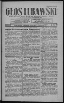 Głos Lubawski : polsko-katolicka gazeta bezpartyjna na powiat lubawski i okolice 1937.11.11, R. 4, nr 131