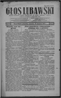 Głos Lubawski : polsko-katolicka gazeta bezpartyjna na powiat lubawski i okolice 1937.11.18, R. 4, nr 134