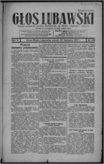 Głos Lubawski : polsko-katolicka gazeta bezpartyjna na powiat lubawski i okolice 1937.11.23, R. 4, nr 136