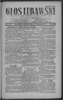 Głos Lubawski : polsko-katolicka gazeta bezpartyjna na powiat lubawski i okolice 1937.11.27, R. 4, nr 138