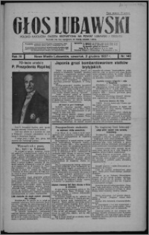 Głos Lubawski : polsko-katolicka gazeta bezpartyjna na powiat lubawski i okolice 1937.12.02, R. 4, nr 140