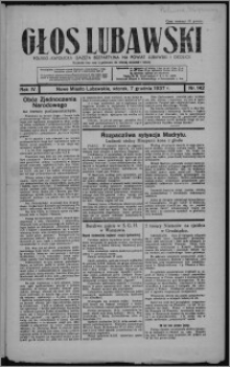 Głos Lubawski : polsko-katolicka gazeta bezpartyjna na powiat lubawski i okolice 1937.12.07, R. 4, nr 142