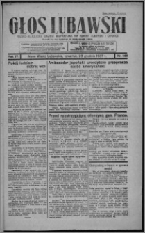 Głos Lubawski : polsko-katolicka gazeta bezpartyjna na powiat lubawski i okolice 1937.12.23, R. 4, nr 148