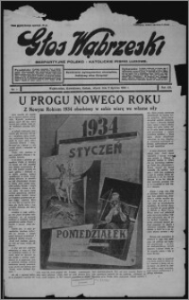 Głos Wąbrzeski : bezpartyjne polsko-katolickie pismo ludowe 1934.01.02, R. 13[!], nr 1