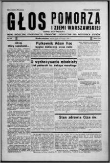 Głos Pomorza i Ziemi Warszawskiej : dawniej "Głos Wąbrzeski" : pismo społeczne, gospodarcze, oświatowe i polityczne dla wszystkich stanów 1937.02.20, R. 18, nr 21