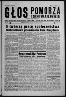 Głos Pomorza i Ziemi Warszawskiej : dawniej "Głos Wąbrzeski" : pismo społeczne, gospodarcze, oświatowe i polityczne dla wszystkich stanów 1937.03.23, R. 19[!], nr 34 + Świat Kobiecy nr 3