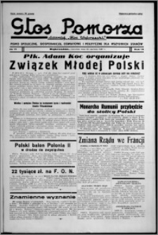 Głos Pomorza : dawniej "Głos Wąbrzeski" : pismo społeczne, gospodarcze, oświatowe i polityczne dla wszystkich stanów 1937.06.24, R. 19[!], nr 71