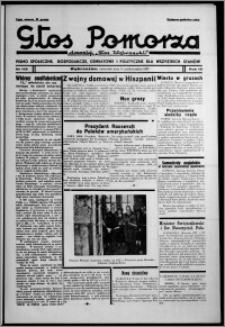 Głos Pomorza : dawniej "Głos Wąbrzeski" : pismo społeczne, gospodarcze, oświatowe i polityczne dla wszystkich stanów 1937.10.14, R. 19[!], nr 119