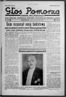 Głos Pomorza : dawniej "Głos Wąbrzeski" : pismo społeczne, gospodarcze, oświatowe i polityczne dla wszystkich stanów 1937.12.04, R. 19[!], nr 140 + Niedziela nr 48