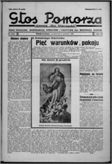 Głos Pomorza : dawniej "Głos Wąbrzeski" : pismo społeczne, gospodarcze, oświatowe i polityczne dla wszystkich stanów 1937.12.09, R. 19[!], nr 142