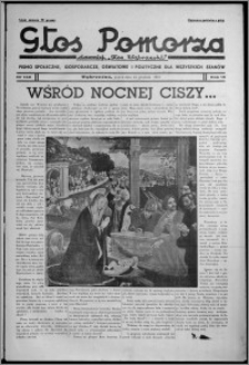 Głos Pomorza : dawniej "Głos Wąbrzeski" : pismo społeczne, gospodarcze, oświatowe i polityczne dla wszystkich stanów 1937.12.24, R. 19[!], nr 149