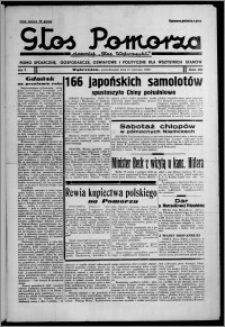 Głos Pomorza : dawniej "Głos Wąbrzeski" : pismo społeczne, gospodarcze, oświatowe i polityczne dla wszystkich stanów 1938.01.17, R. 20, nr 7