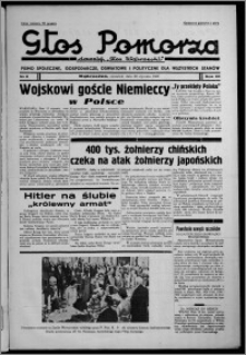 Głos Pomorza : dawniej "Głos Wąbrzeski" : pismo społeczne, gospodarcze, oświatowe i polityczne dla wszystkich stanów 1938.01.20, R. 20, nr 8