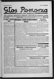 Głos Pomorza : dawniej "Głos Wąbrzeski" : pismo społeczne, gospodarcze, oświatowe i polityczne dla wszystkich stanów 1938.09.08, R. 20, nr 103