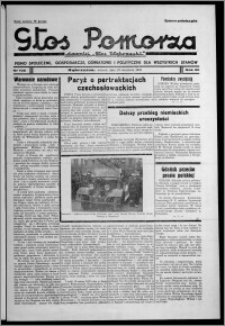 Głos Pomorza : dawniej "Głos Wąbrzeski" : pismo społeczne, gospodarcze, oświatowe i polityczne dla wszystkich stanów 1938.09.13, R. 20, nr 105