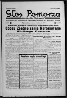 Głos Pomorza : dawniej "Głos Wąbrzeski" : pismo społeczne, gospodarcze, oświatowe i polityczne dla wszystkich stanów 1938.10.11, R. 20, nr 117