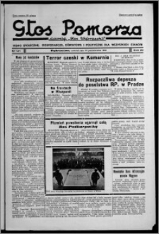 Głos Pomorza : dawniej "Głos Wąbrzeski" : pismo społeczne, gospodarcze, oświatowe i polityczne dla wszystkich stanów 1938.10.20, R. 20, nr 121