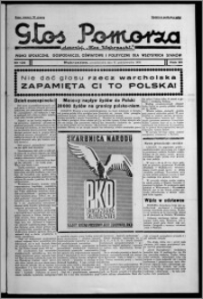 Głos Pomorza : dawniej "Głos Wąbrzeski" : pismo społeczne, gospodarcze, oświatowe i polityczne dla wszystkich stanów 1938.10.31, R. 20, nr 126