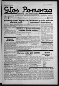 Głos Pomorza : dawniej "Głos Wąbrzeski" : pismo społeczne, gospodarcze, oświatowe i polityczne dla wszystkich stanów 1938.11.05, R. 20, nr 128