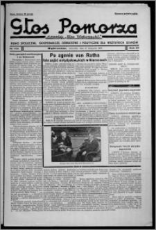 Głos Pomorza : dawniej "Głos Wąbrzeski" : pismo społeczne, gospodarcze, oświatowe i polityczne dla wszystkich stanów 1938.11.17, R. 20, nr 133