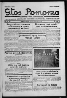 Głos Pomorza : dawniej "Głos Wąbrzeski" : pismo społeczne, gospodarcze, oświatowe i polityczne dla wszystkich stanów 1939.02.09, R. 21, nr 17