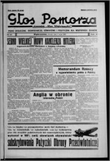 Głos Pomorza : dawniej "Głos Wąbrzeski" : pismo społeczne, gospodarcze, oświatowe i polityczne dla wszystkich stanów 1939.05.02, R. 21, nr 51