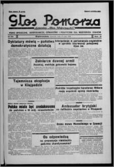 Głos Pomorza : dawniej "Głos Wąbrzeski" : pismo społeczne, gospodarcze, oświatowe i polityczne dla wszystkich stanów 1939.05.18, R. 21, nr 58
