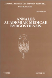 Annales Academiae Medicae Bydgostiensis, tom XVIII (1999)