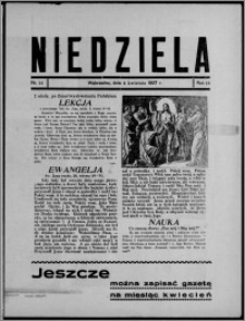 Niedziela : [dodatek "Głosu Pomorza i Ziemi Warszawskiej"] 1937.04.04, R. 18, nr 14