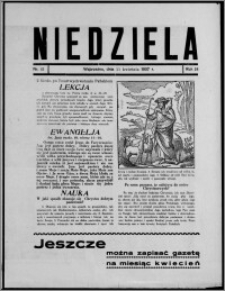 Niedziela : [dodatek "Głosu Pomorza i Ziemi Warszawskiej"] 1937.04.11, R. 18, nr 15