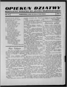 Opiekun Dziatwy : bezpłatny dodatek do "Głosu Wąbrzeskiego" 1936.05.30, R. 6, nr 21