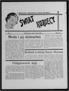 Świat Kobiecy : bezpłatny dodatek do "Głosu Pomorza" 1938.03.13, R. 20, nr 1