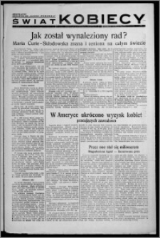 Świat Kobiecy : bezpłatny dodatek do "Głosu Pomorza" [1938, R. 20, nr 7]