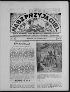 Nasz Przyjaciel : dodatek tygodniowy "Głosu Wąbrzeskiego" poświęcony sprawom oświatowym, kulturalnym i literackim 1935.02.23, R. 16[!], nr 8