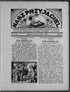 Nasz Przyjaciel : dodatek tygodniowy "Głosu Wąbrzeskiego" poświęcony sprawom oświatowym, kulturalnym i literackim 1935.04.20, R. 16[!], nr 15