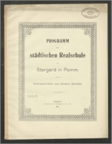 Programm der städtischen Realschule zu Stargard in Pomm. 1906