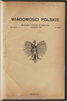 Wiadomości Polskie 1943.03.11, R. 4 nr 10 (127)